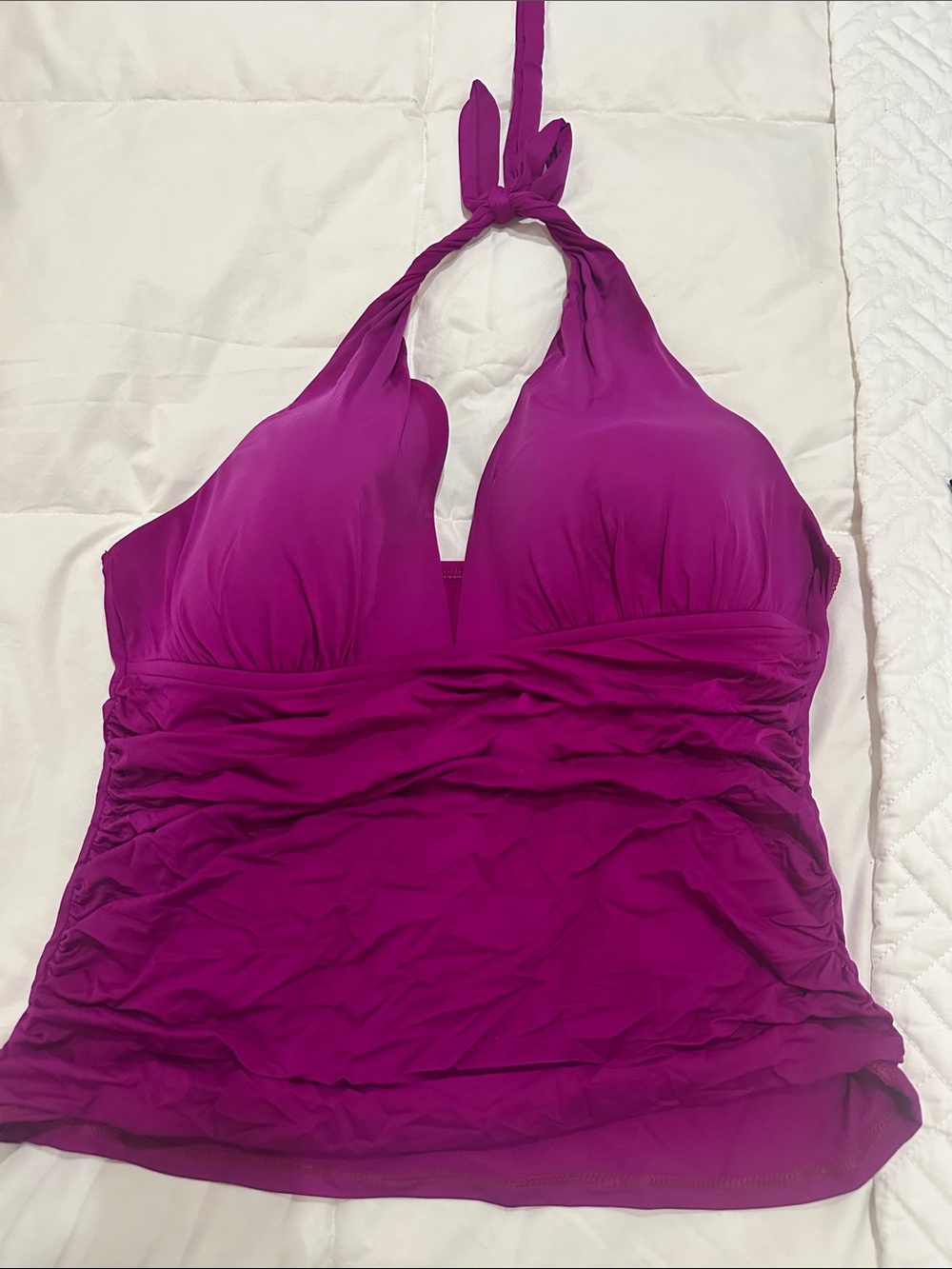 Women’s Halter Tankini Top in Magenta
